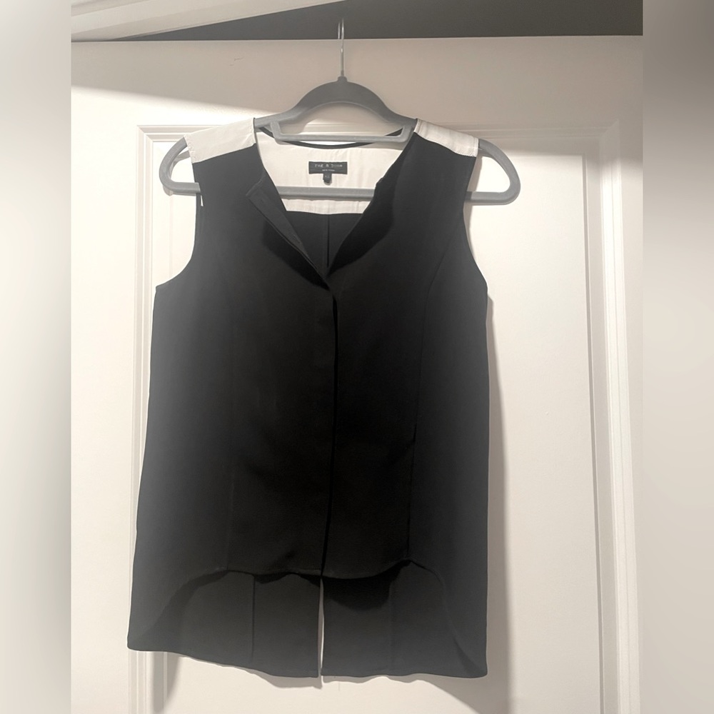 Rag & Bone Silk Blend Sleeveless Top
